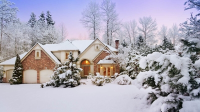 Snowy Garage Door Photo